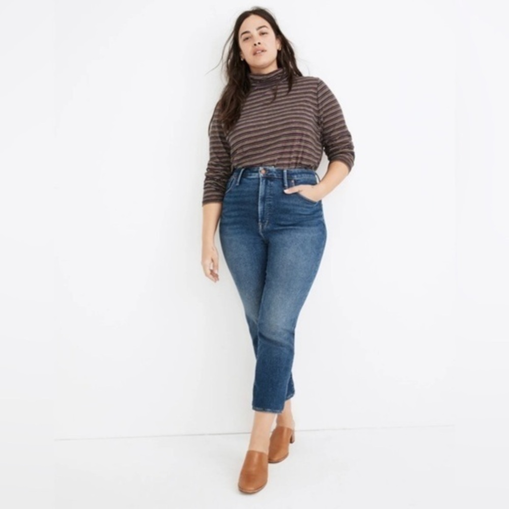 Madewell Comfort Stretch High Rise Perfect Vintage Jean in Maplewood Wash